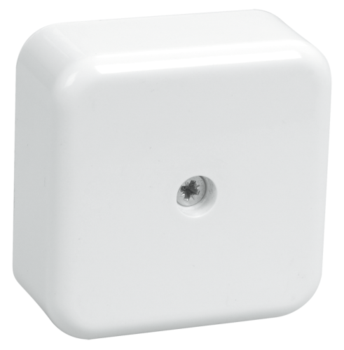 Коробка КМ41206-01 распаячная для о/п 50х50х20 мм белая (4 клеммы 3мм2)