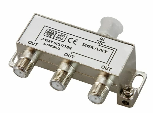 Делитель ТВх3 под F-разъем, 5-1000МГц REXANT