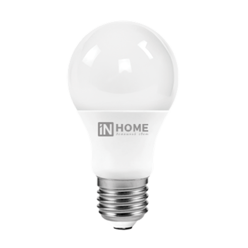 Лампа светодиодная LED-A60-VC 10Вт 230В Е27 4000К 950Лм IN HOME