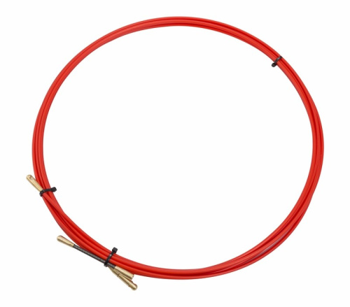 Протяжка кабельная REXANT (мини УЗК в бухте),стеклопруток, d=3,5 мм 5м,красная