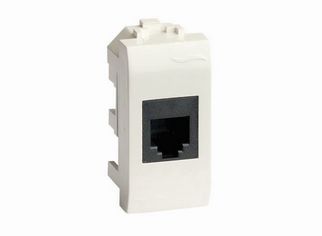 Комп.роз. RJ45 кат.5e, Brava, белая, 1мод