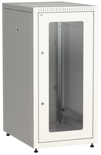 Шкаф LINEA E 18U 600х800мм двери 2шт стек. и метал. сер. ITK
