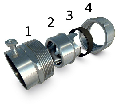 Муфта трубная МТ-15 У2 алюминиевая ГОФРОМАТИК (ЗЭТАРУС)